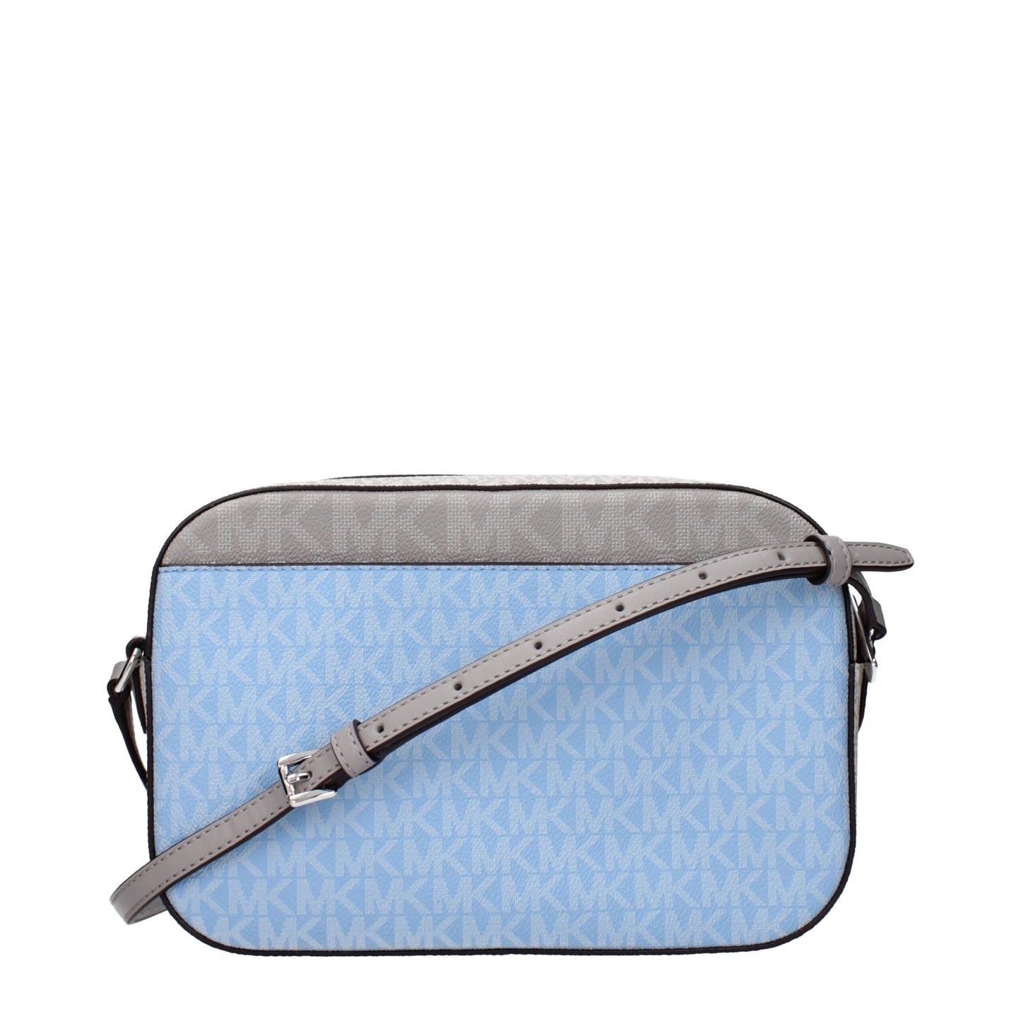 Michael Kors Light Blue Fabric Crossbody Bag