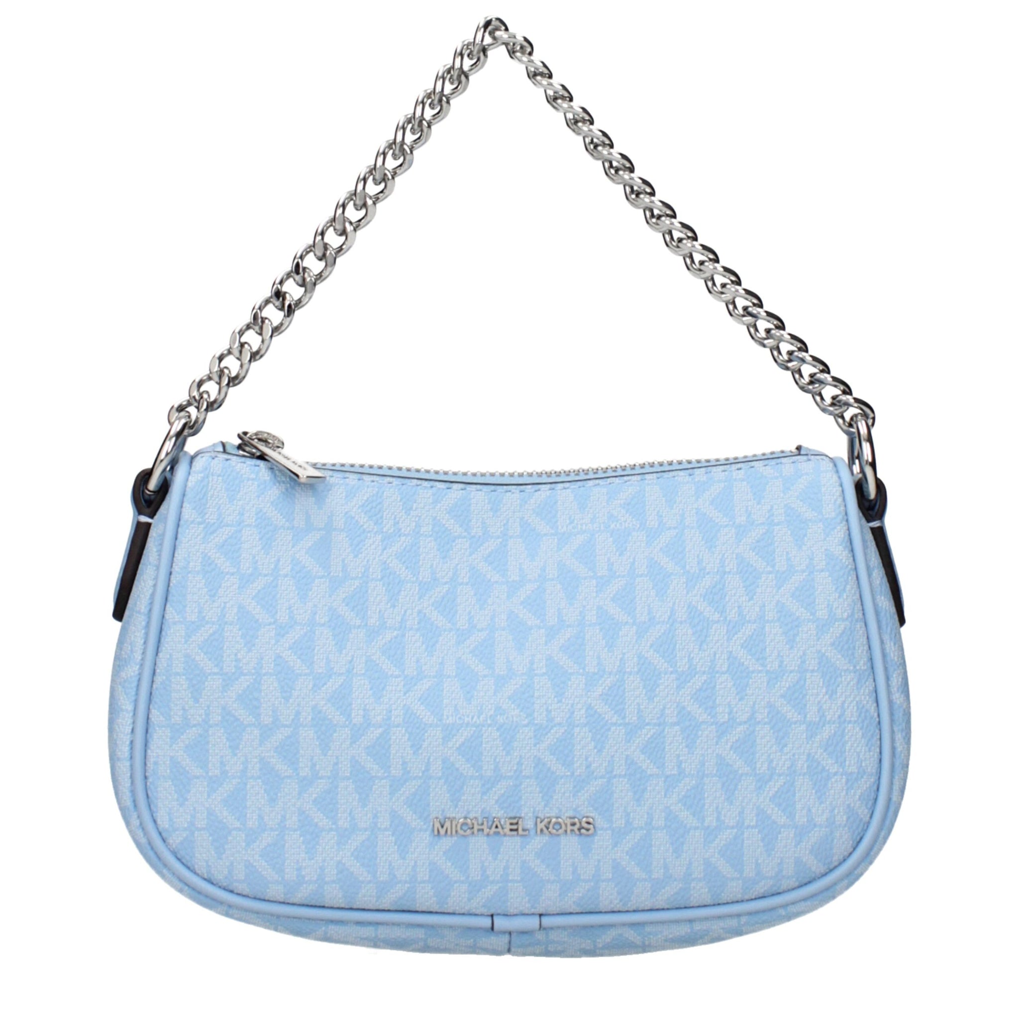 Michael Kors Light Blue Fabric Handbag