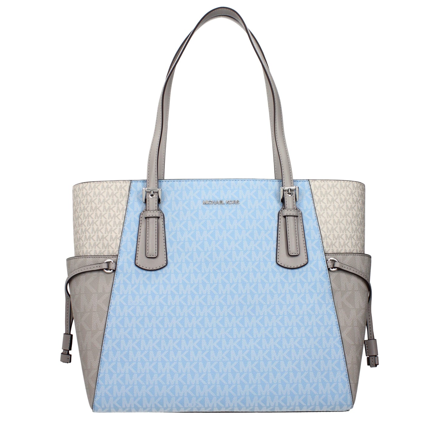 Michael Kors Light Blue Fabric Shoulder Bag