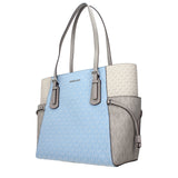 Michael Kors Light Blue Fabric Shoulder Bag
