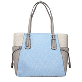 Michael Kors Light Blue Fabric Shoulder Bag