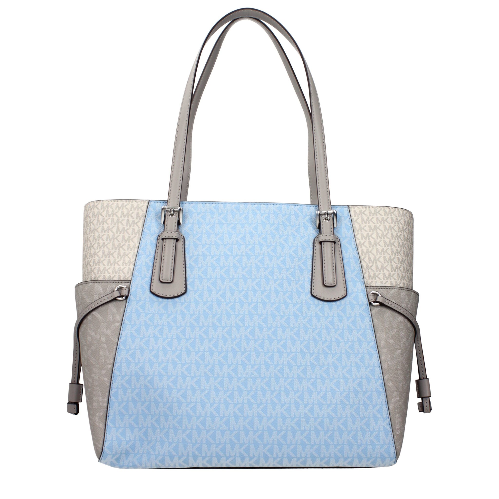 Michael Kors Light Blue Fabric Shoulder Bag