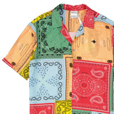 Marcelo Burlon Red Viscose Pattern Shirt