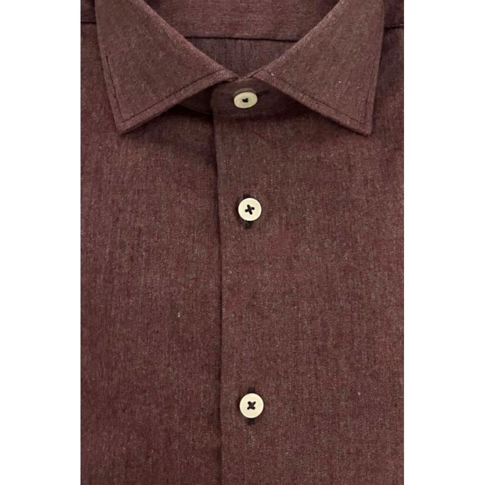 Baldinini Trend Red Cotton Shirt