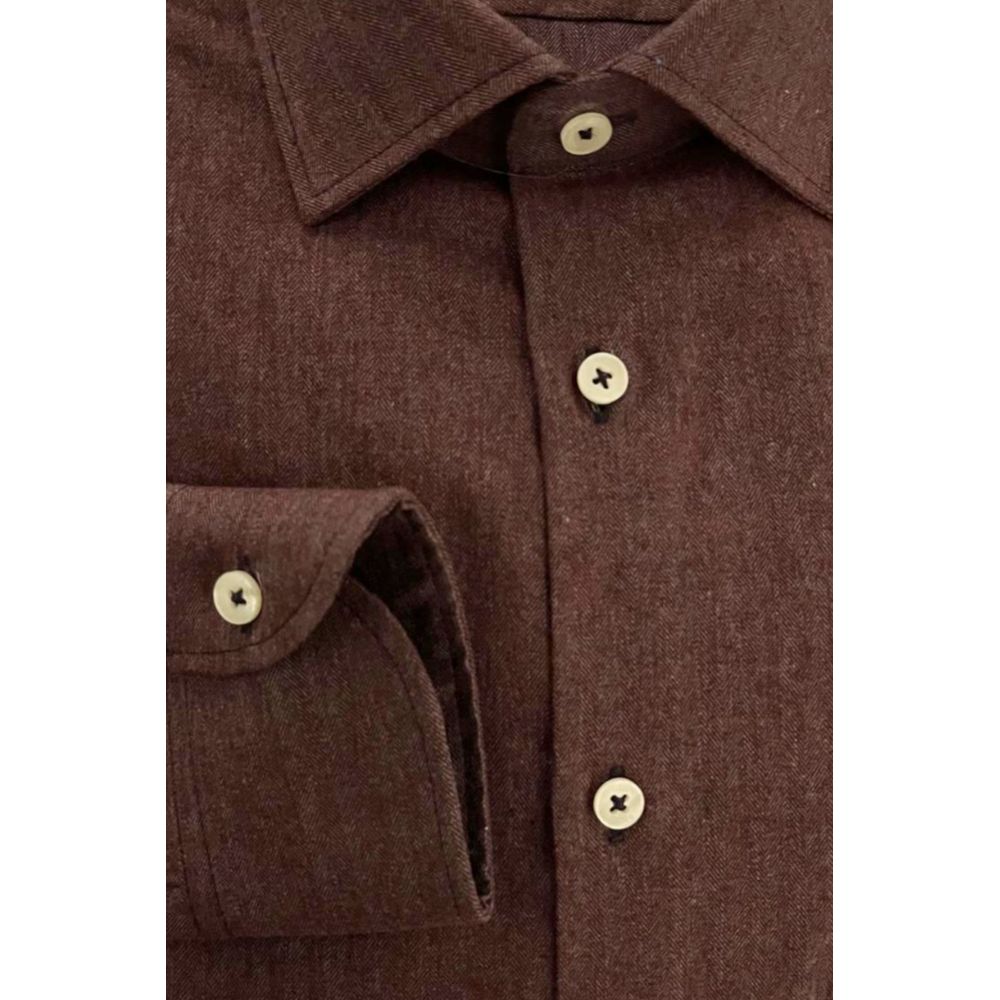 Baldinini Trend Red Cotton Shirt