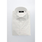 Baldinini Trend White Cotton Shirt