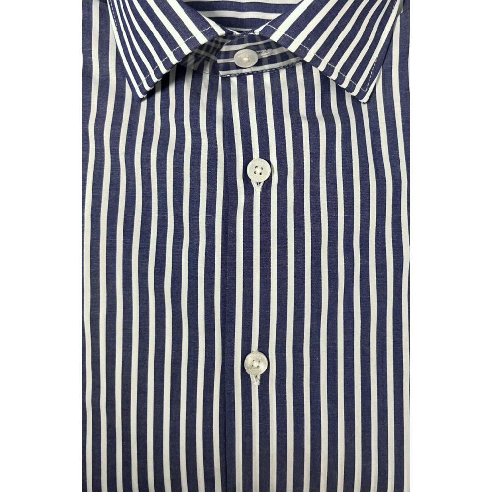 Baldinini Trend Blue Cotton Shirt