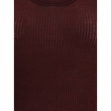 Forte_Forte Brown Fleece Wool Top