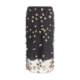 Forte_Forte Black Polyamide Midi Skirt