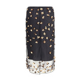 Forte_Forte Black Polyamide Midi Skirt