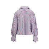 SOSUE Light Blue Cotton Pattern Shirt