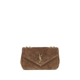 Saint Laurent Brown Calf Leather Bos Taurus Shoulder Bag