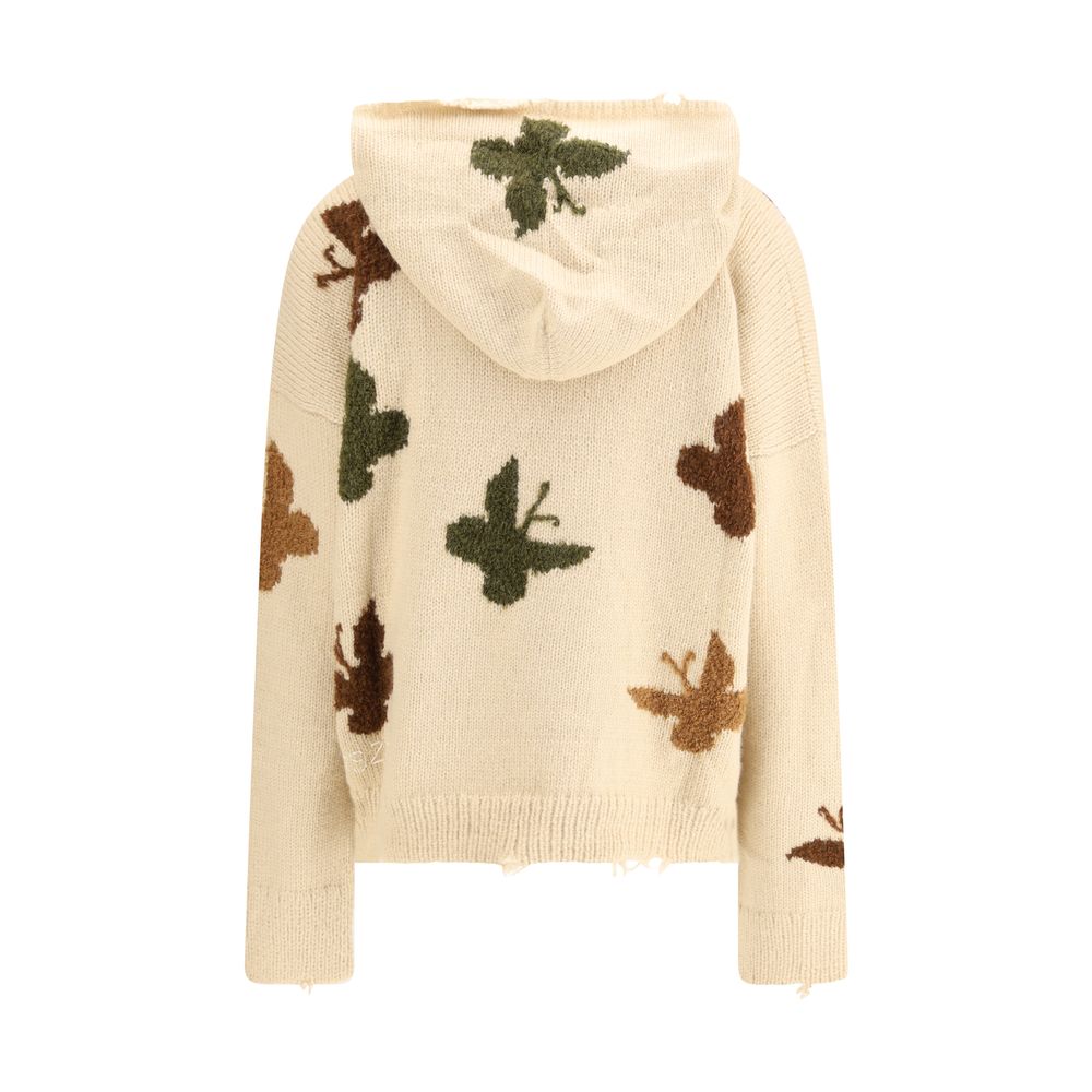 Baziszt Beige Alpaca Vicugna Pacos Hoodie
