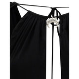 Marine Serre Black Viscose Top