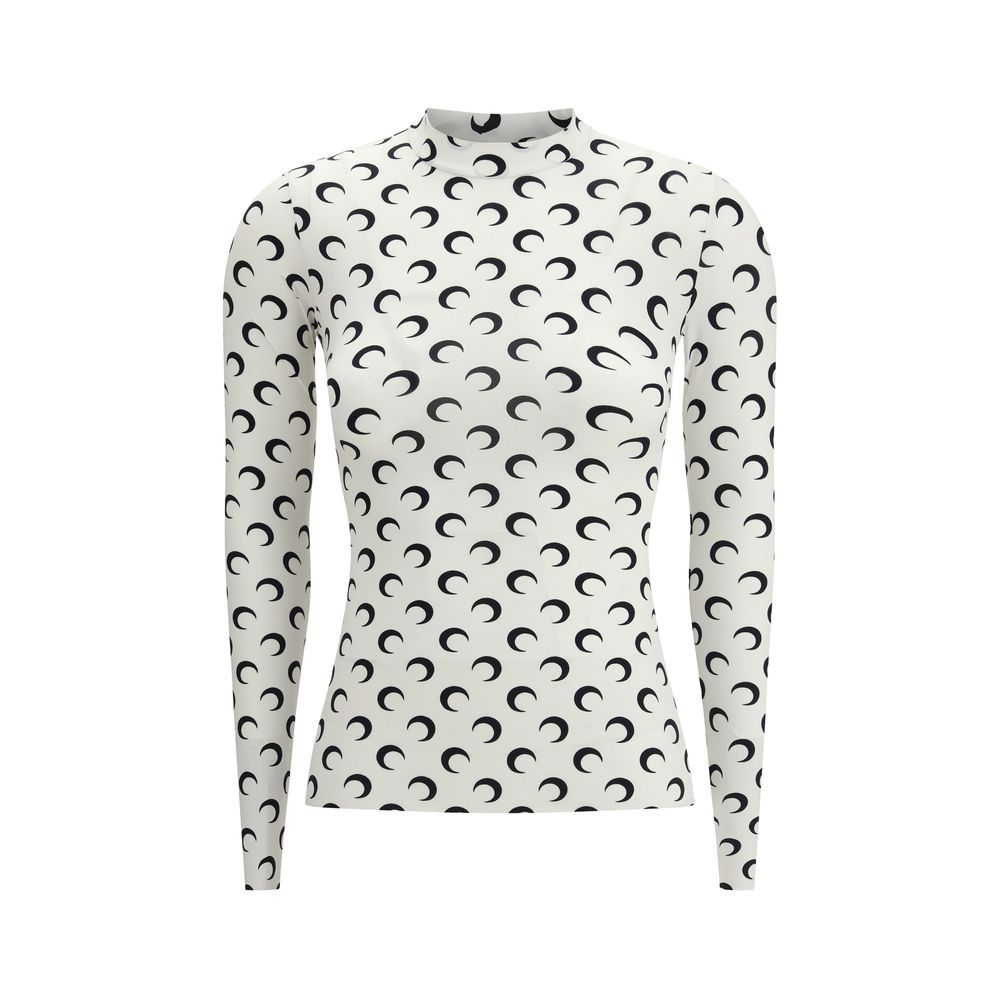 Marine Serre White Polyamide Top