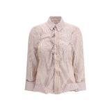 Margiela Red Cotton Pattern Shirt