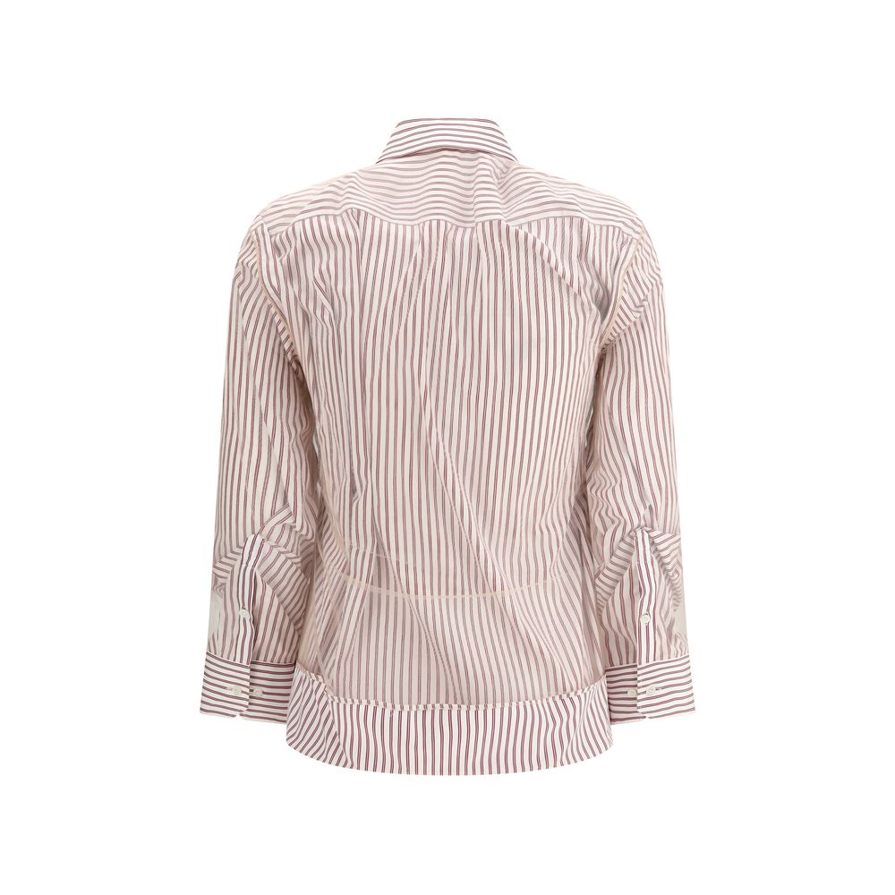 Margiela Red Cotton Pattern Shirt