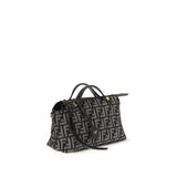 Fendi Blue Cotton Shoulder Bag