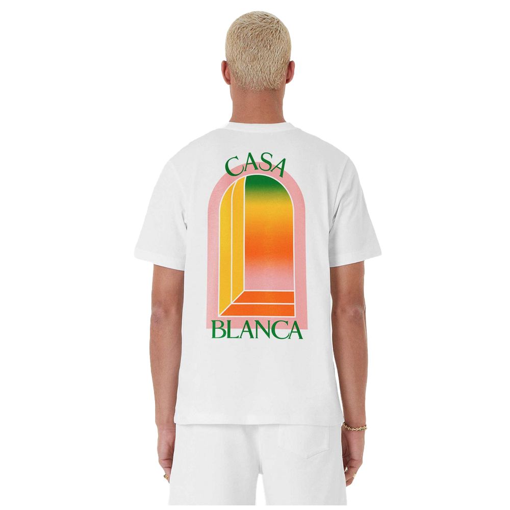 Casablanca White Cotton T-Shirt