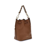 Coccinelle Brown Calf Leather Bos Taurus Backet Bag