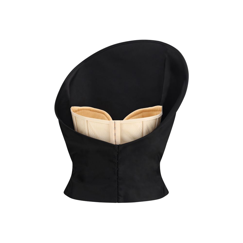 Magda Butrym Black Cotton Top