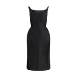 Magda Butrym Black Cotton Casual Dress