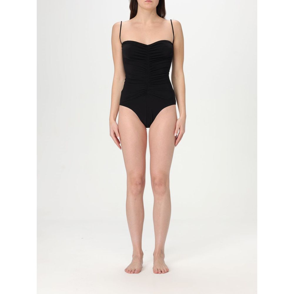 Norma Kamali Black Nylon One-Piece Swimsuit