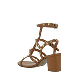 Valentino Garavani Brown Calfskin Strap-On Sandals