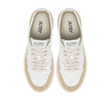Autry White Goatskin Low Top Sneakers
