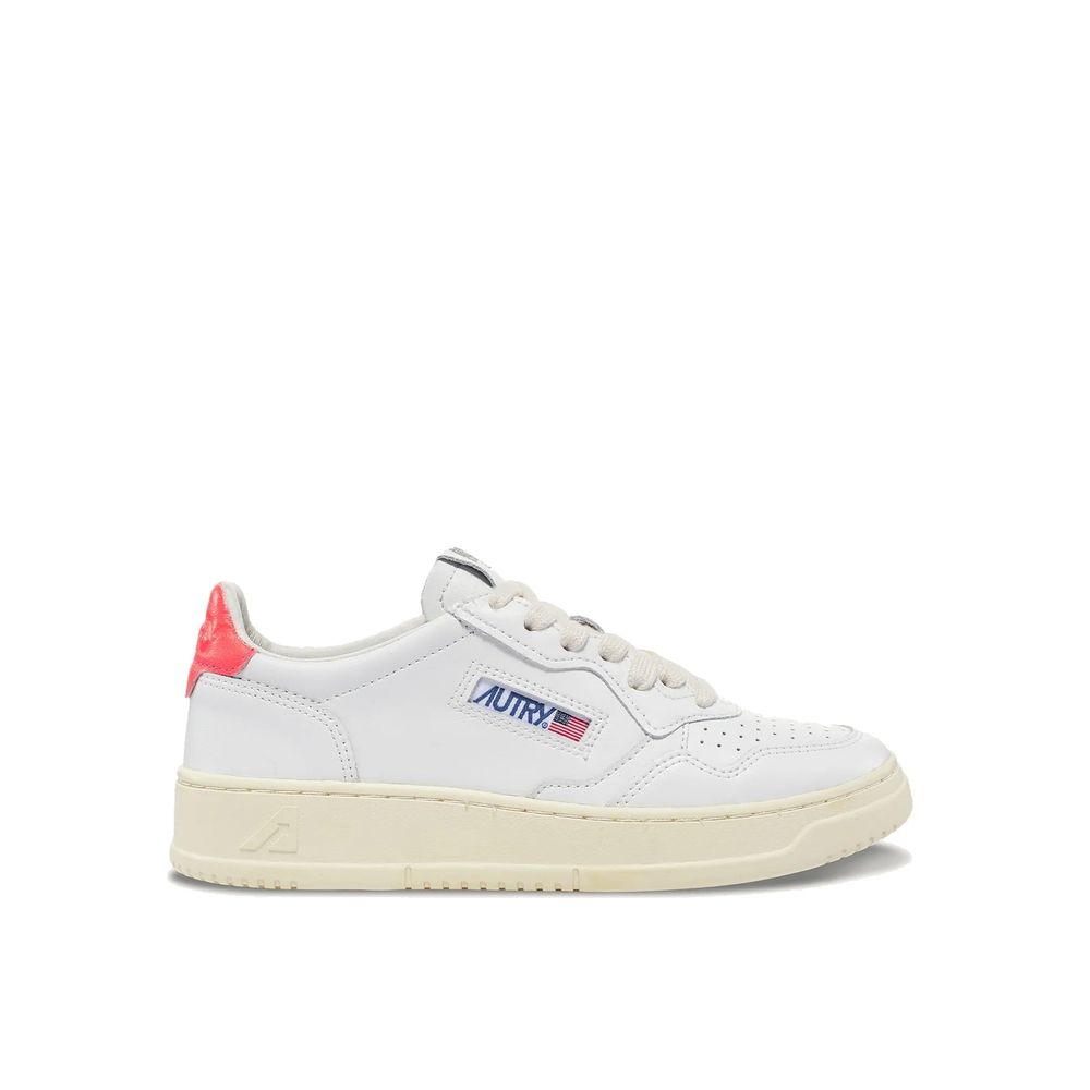 Autry White Leather Low Top Sneakers