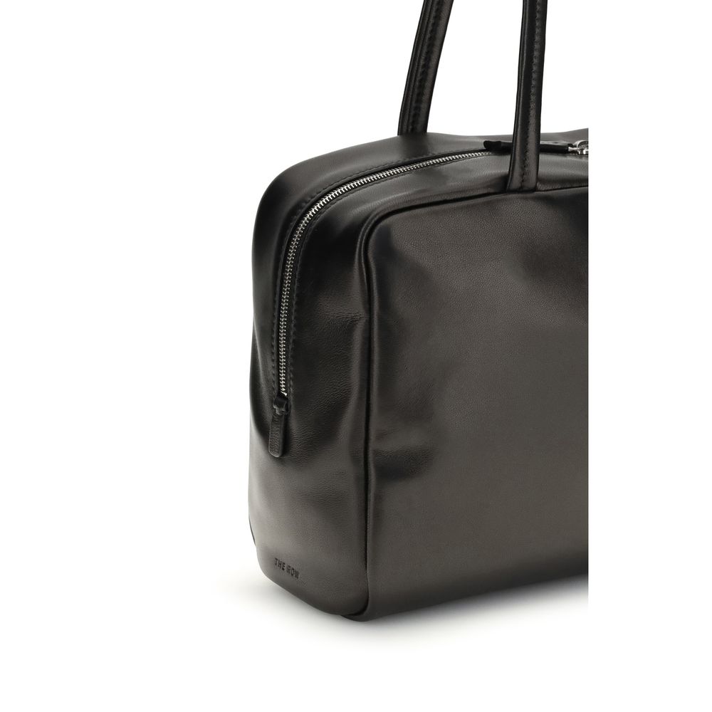 The Row Black Calf Leather Bos Taurus Shoulder Bag