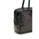 The Row Black Calf Leather Bos Taurus Shoulder Bag
