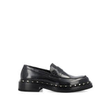Valentino Garavani Black Calfskin Slip-On Loafers