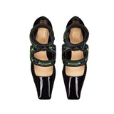 Dior Black Calfskin Mid Heel Pumps