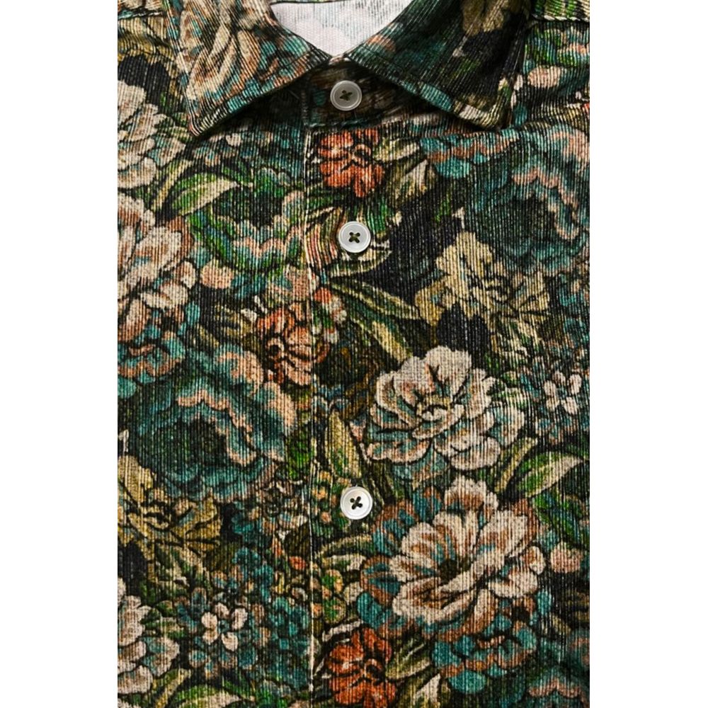 Bagutta Multicolor Cotton Men Shirt