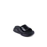 Calvin Klein Black Polyurethane Slides