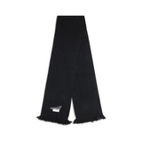 MM6 Black Wool Scarf
