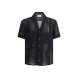 Magliano Black Cotton Shortsleeve Shirt