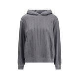 Brunello Cucinelli Gray Cotton Sweatshirt
