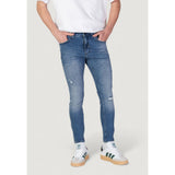 Antony Morato Blue Cotton Skinny Jeans