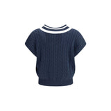 Brunello Cucinelli Blue Cotton Sweatshirt