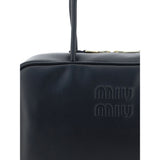 Miu Miu Black Calf Leather Bos Taurus Handbag