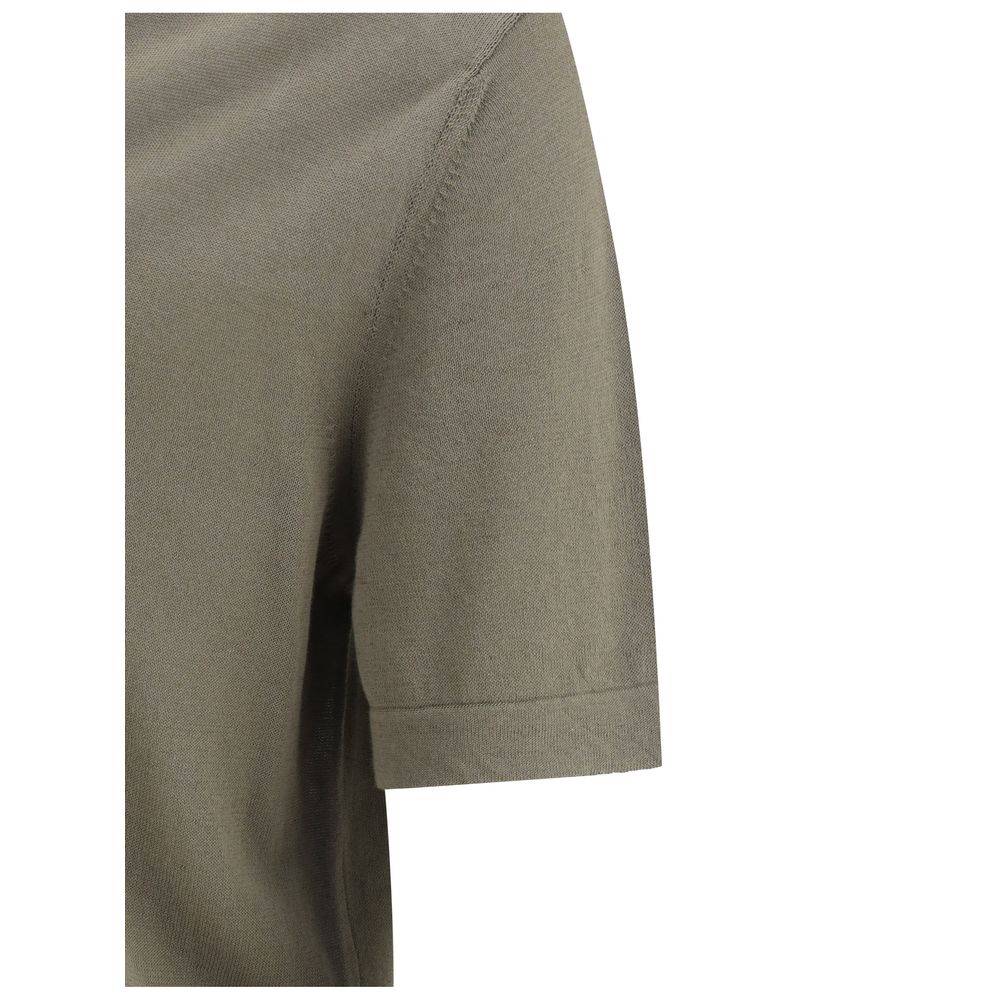 Cruna Green Cotton Polo Shirt