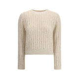 Brunello Cucinelli White Wool Sweatshirt