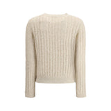 Brunello Cucinelli White Wool Sweatshirt