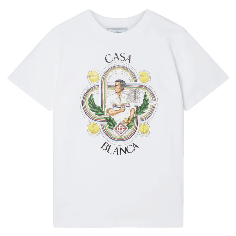 Casablanca White Cotton T-Shirt