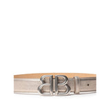 Balenciaga Gold Leather Regular Belt