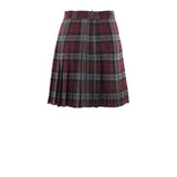 Dolce & Gabbana Bordeaux Wool Mini Skirt