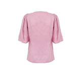 Ganni Pink Satin Tank Tops