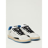 Crime London White Leather Low Top Sneakers